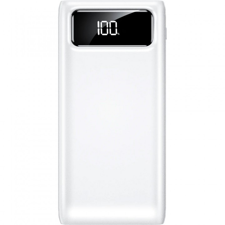Beyaz Geniş LCD Ekranlı 10000 mAh 22.5W PD Hızlı Şarjlı Promosyon Powerbank